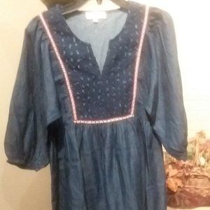 UMGEE Tunic New without tag in a lightweight denim